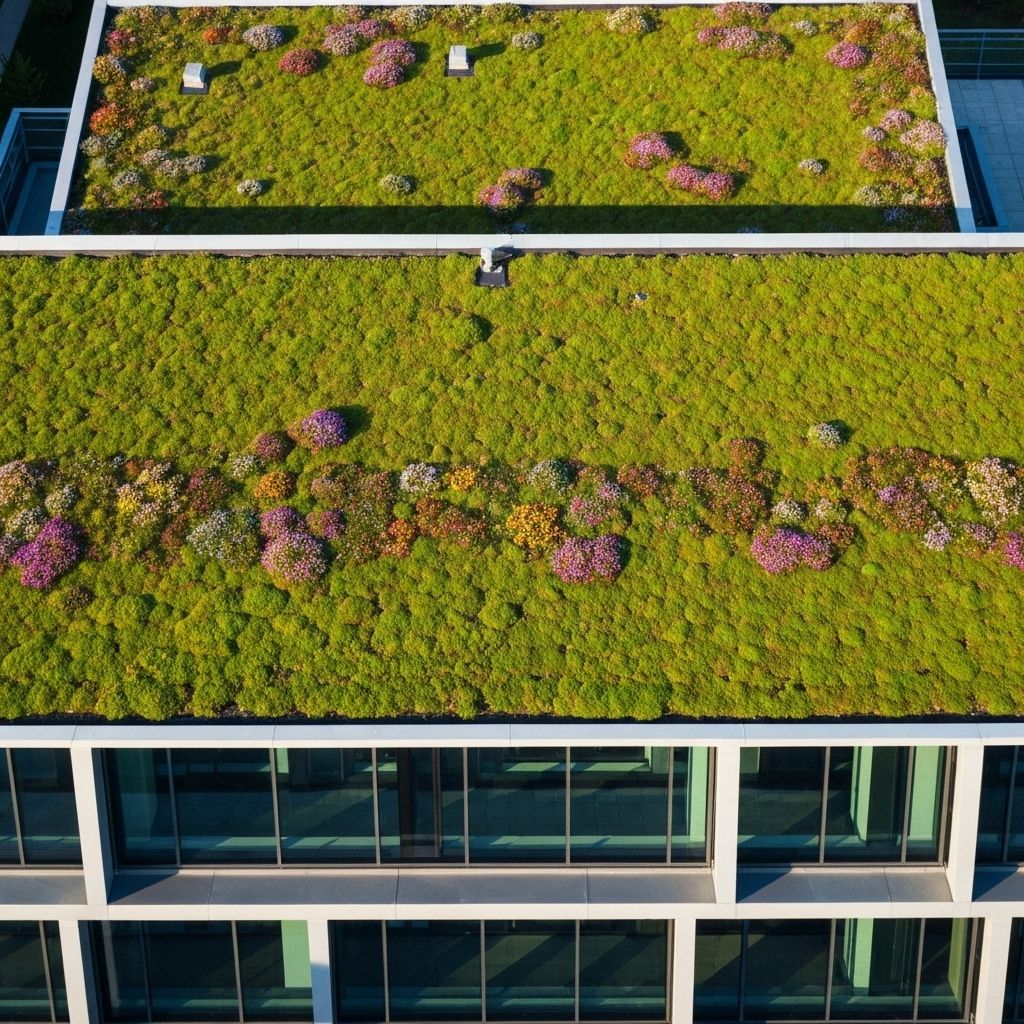 Beautiful sedum roof